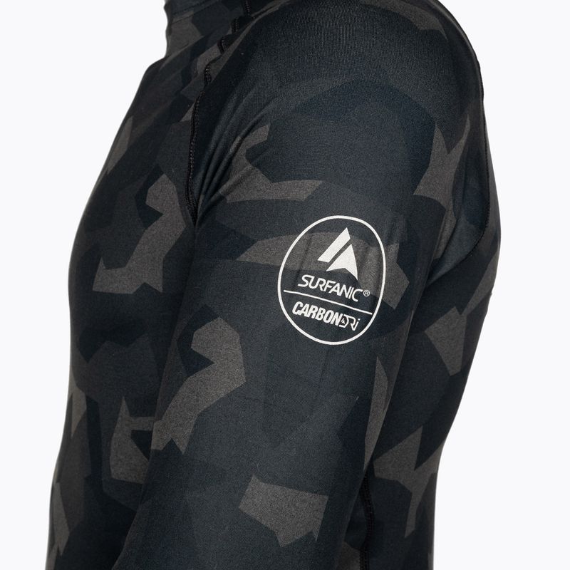 Surfanic Bodyfit Limited Edition Crew Neck Uomo manica lunga termica geo camo forestale 6
