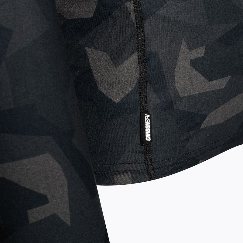 Surfanic Bodyfit Limited Edition Crew Neck Uomo manica lunga termica geo camo forestale 7