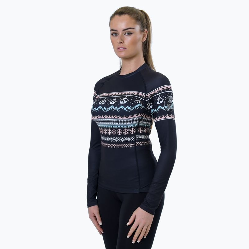Maglia termica da donna Surfanic Cozy Limited Edition Crew Neck black fairisle