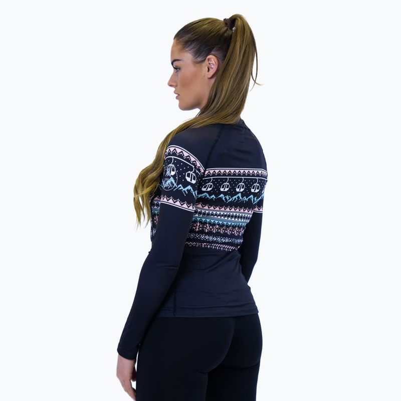 Maglia termica da donna Surfanic Cozy Limited Edition Crew Neck black fairisle 3