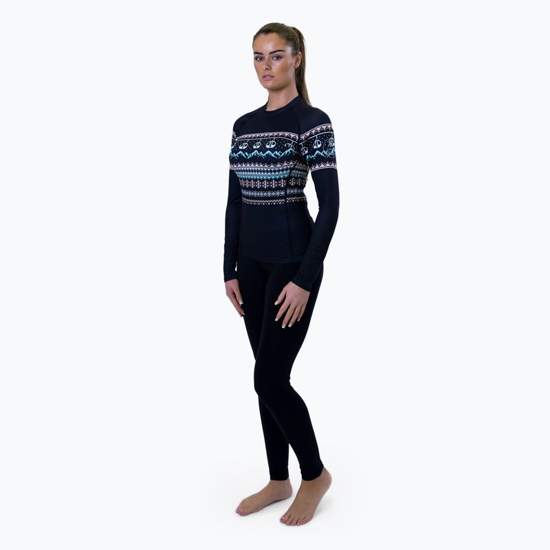 Maglia termica da donna Surfanic Cozy Limited Edition Crew Neck black fairisle 2