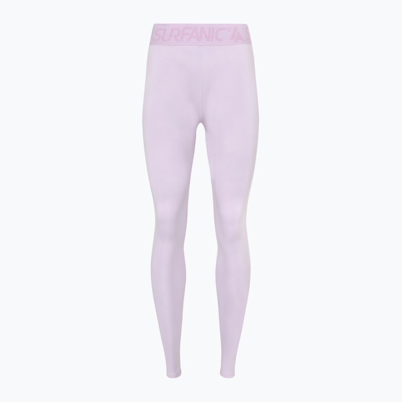 Pantaloni termici attivi da donna Surfanic Cozy Long John lilla ghiaccio 4