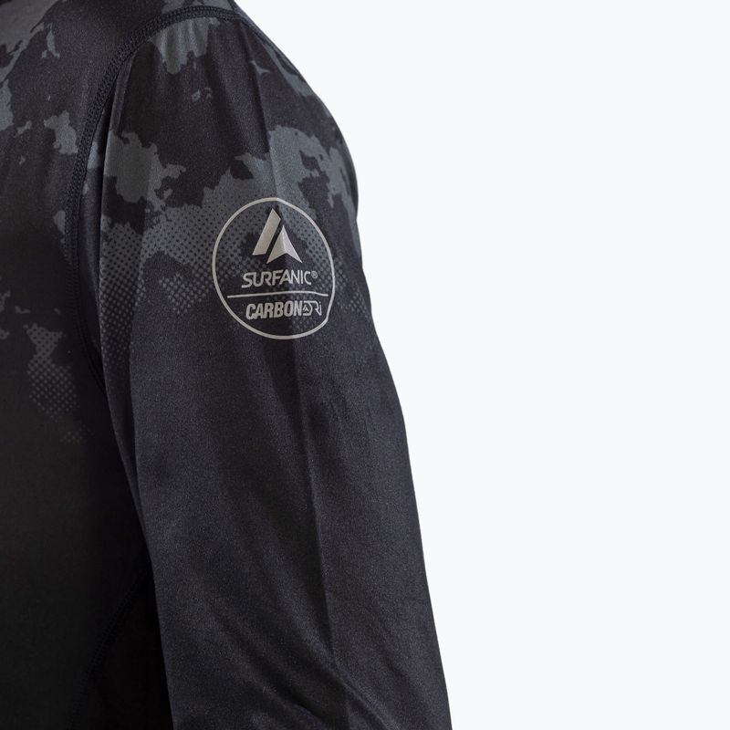 Surfanic Bodyfit CarbonDri Limited Edition Uomo girocollo termico a maniche lunghe nero 9