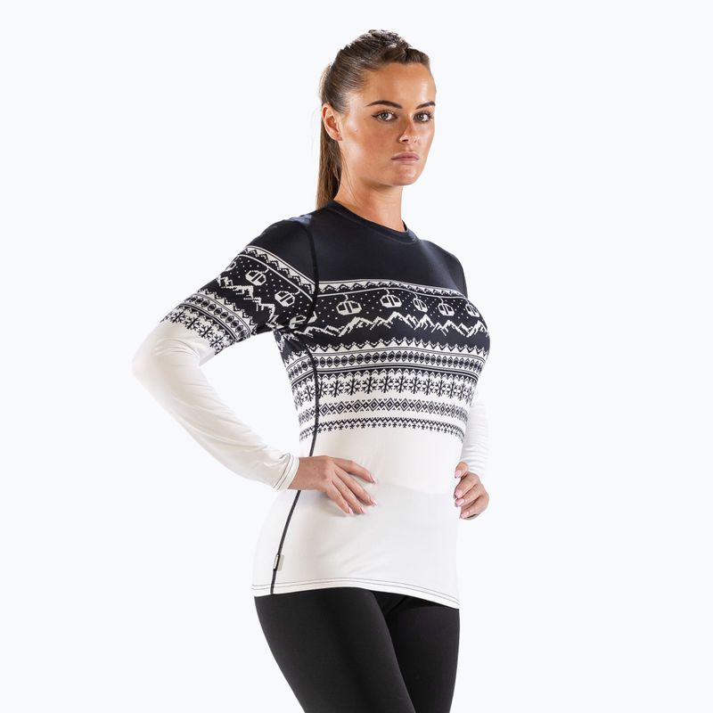 Surfanic Cozy CarbonDri Limited Edition Crew Neck Donna manica lunga termica nera 4