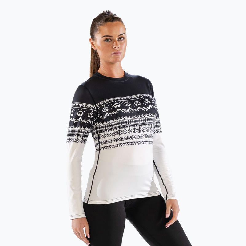 Surfanic Cozy CarbonDri Limited Edition Crew Neck Donna manica lunga termica nera 5