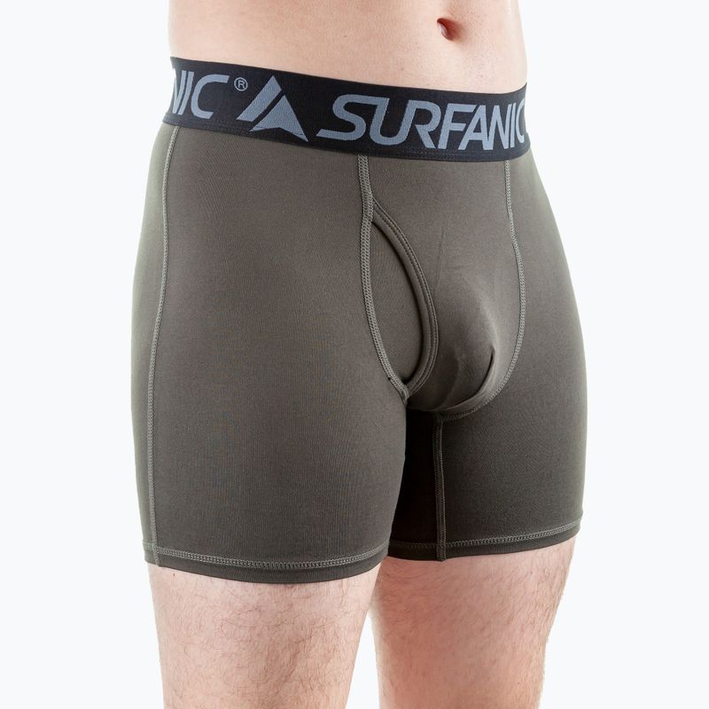 Boxer termici da uomo Surfanic Carbondri 3 paia black/grey/khaki 10
