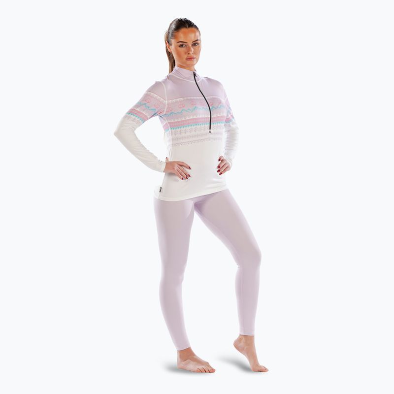 Surfanic Cozy CarbonDri Limited Edition Donna con collo a cerniera e maniche lunghe termiche rosa 2