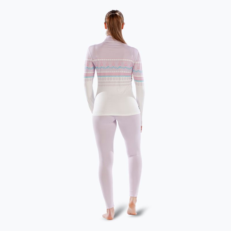 Surfanic Cozy CarbonDri Limited Edition Donna con collo a cerniera e maniche lunghe termiche rosa 4