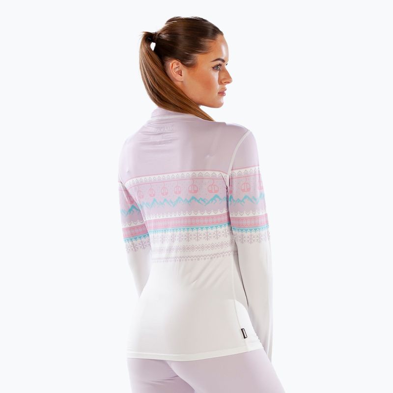 Surfanic Cozy CarbonDri Limited Edition Donna con collo a cerniera e maniche lunghe termiche rosa 6