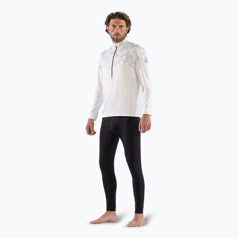 Surfanic Bodyfit CarbonDri Limited Edition Zip Neck Uomo manica lunga termica bianco ottico 2