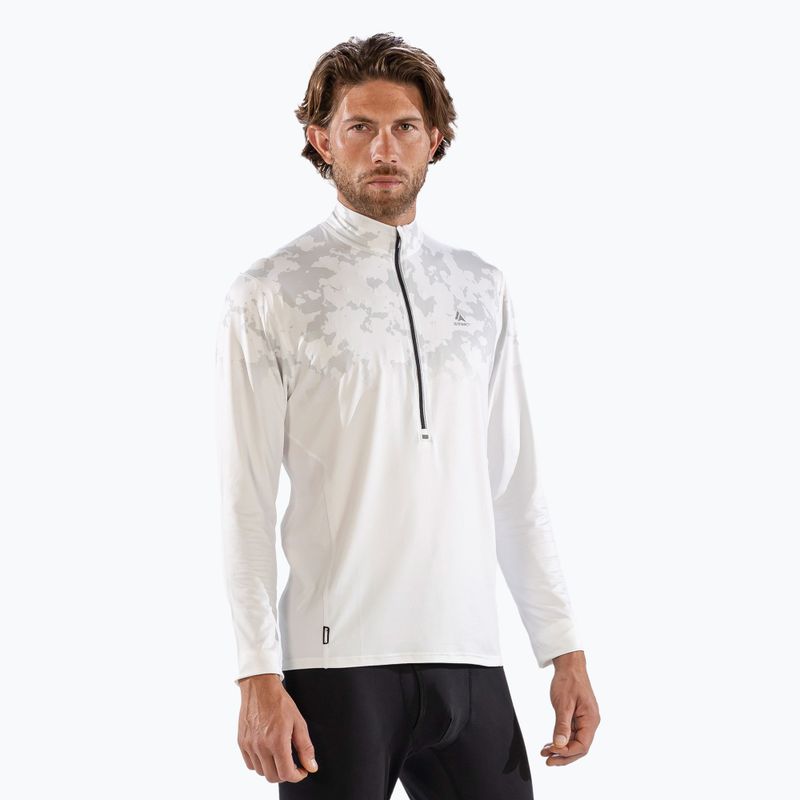 Surfanic Bodyfit CarbonDri Limited Edition Zip Neck Uomo manica lunga termica bianco ottico 4