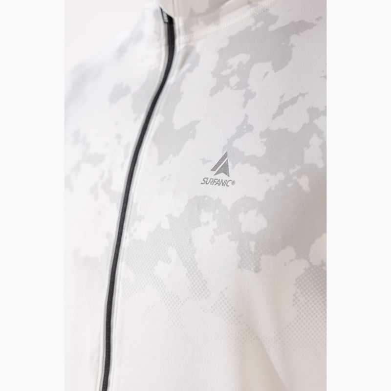Surfanic Bodyfit CarbonDri Limited Edition Zip Neck Uomo manica lunga termica bianco ottico 6