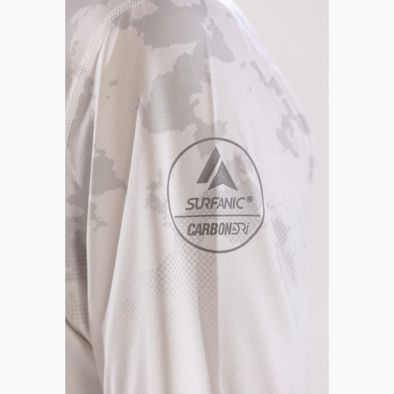 Surfanic Bodyfit CarbonDri Limited Edition Zip Neck Uomo manica lunga termica bianco ottico 7