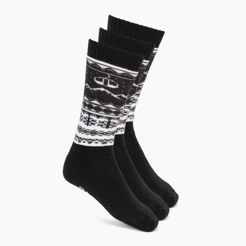 Calze da sci Surfanic Pro Tech confezione da 3 Fairisle black
