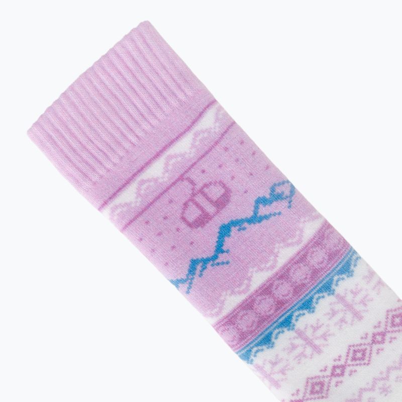 Calze da sci Surfanic Pro Tech Fairisle confezione da 3 ice lilac 3