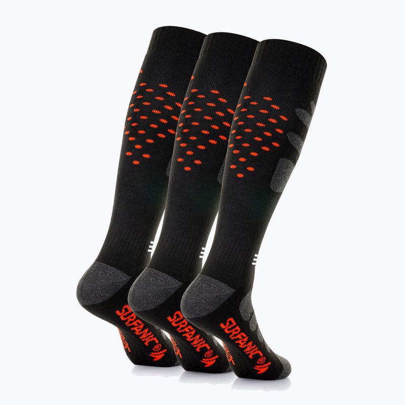 Calze da sci Surfanic Pro Tech Plus confezione da 3 orange 2