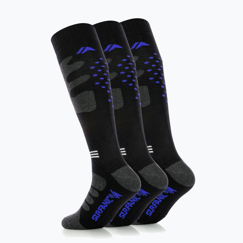 Calze da sci Surfanic Pro Tech Plus confezione da 3 brilliant blue 3
