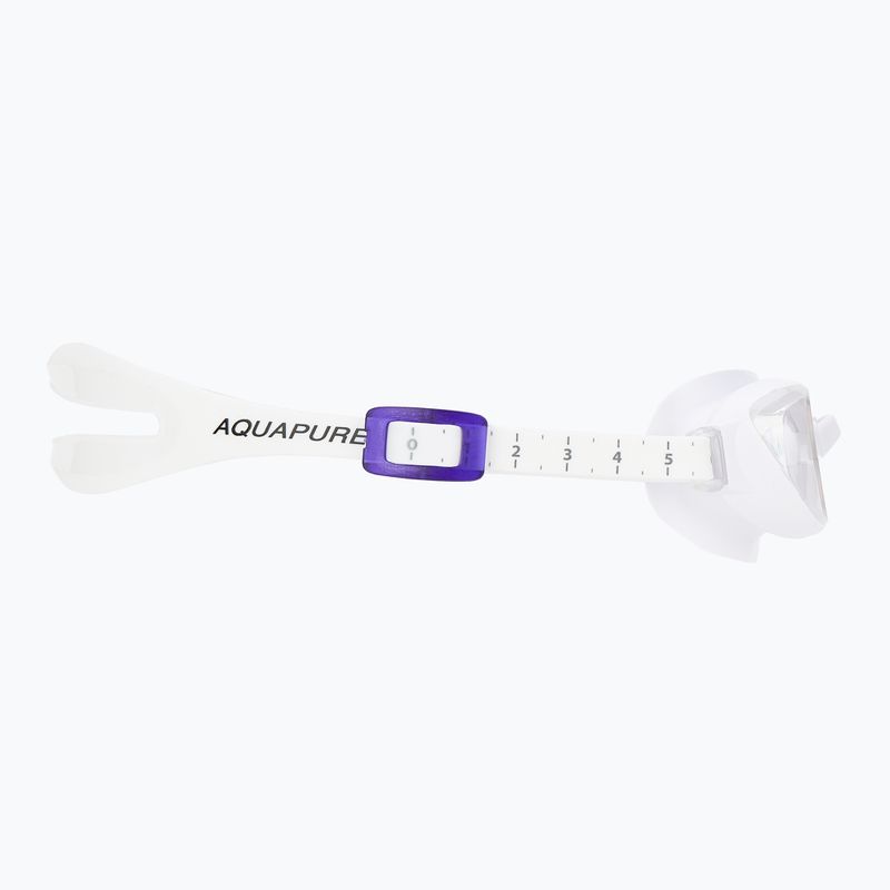 Occhialini da nuoto Speedo Aquapure bianco/chiaro 3