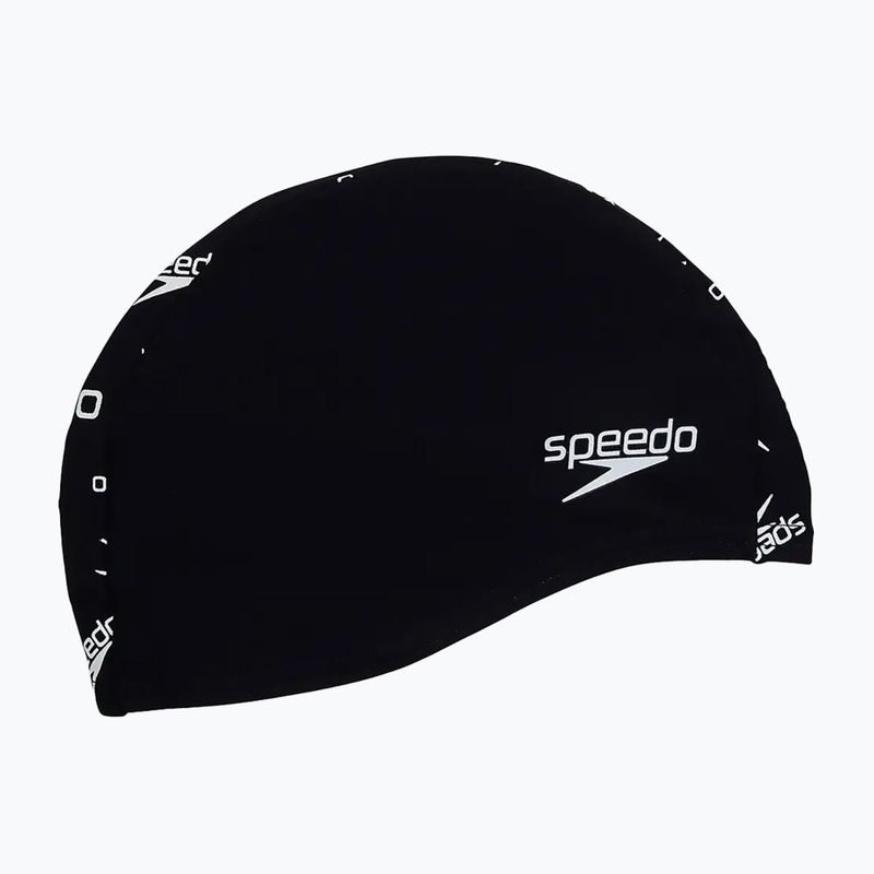 Cuffia Speedo Monogram Endurance+ nero/bianco 4