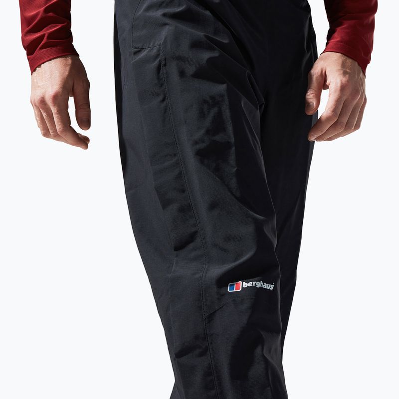 Pantaloni da pioggia Berghaus Hillwalker da uomo nero/nero 5