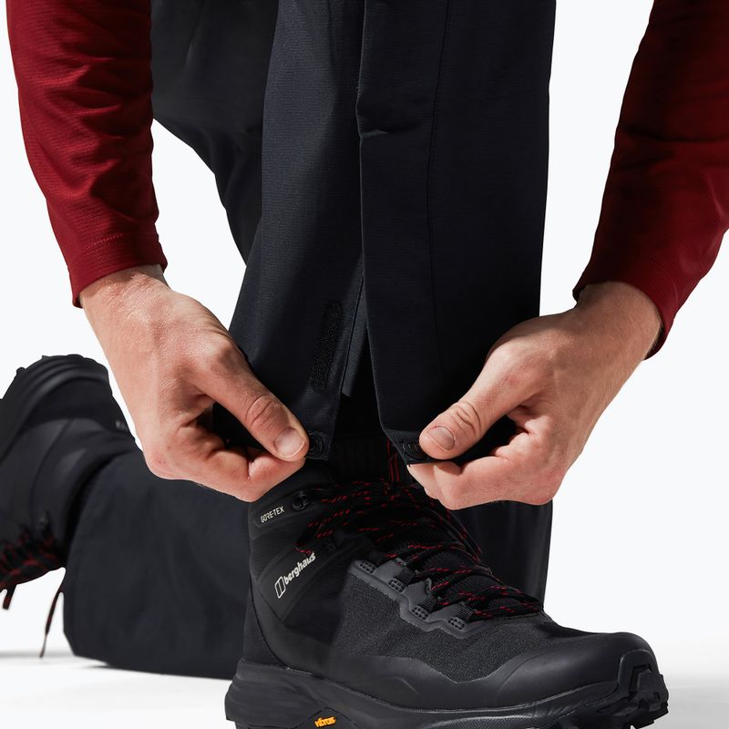 Pantaloni da pioggia Berghaus Hillwalker da uomo nero/nero 8