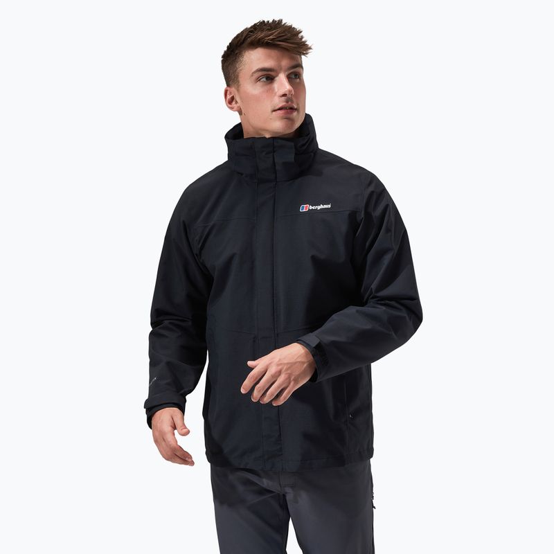 Giacca da pioggia Berghaus Hillwalker IA da uomo nero/nero