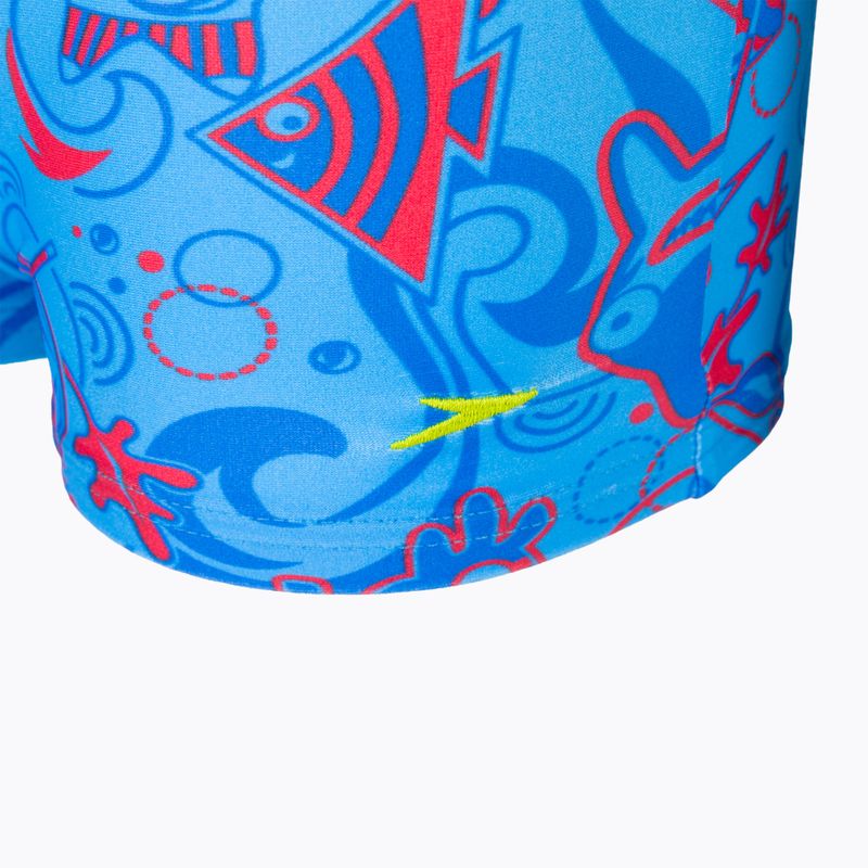 Speedo Allover Aquashort IM - costumi da bagno per bambini blu 3