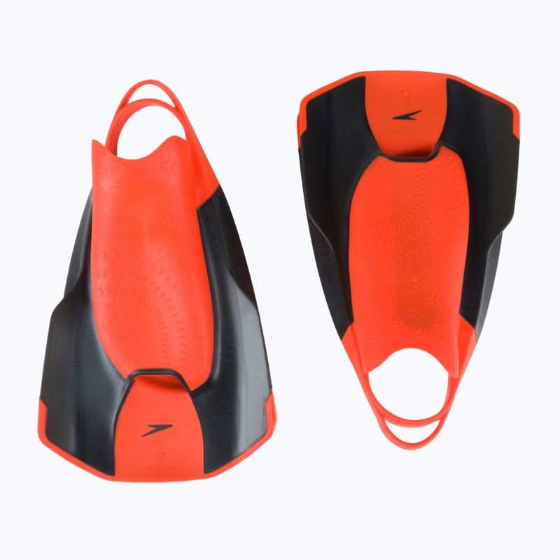 Pinne da nuoto Speedo Fastskin Kickfin nero/rosso 2