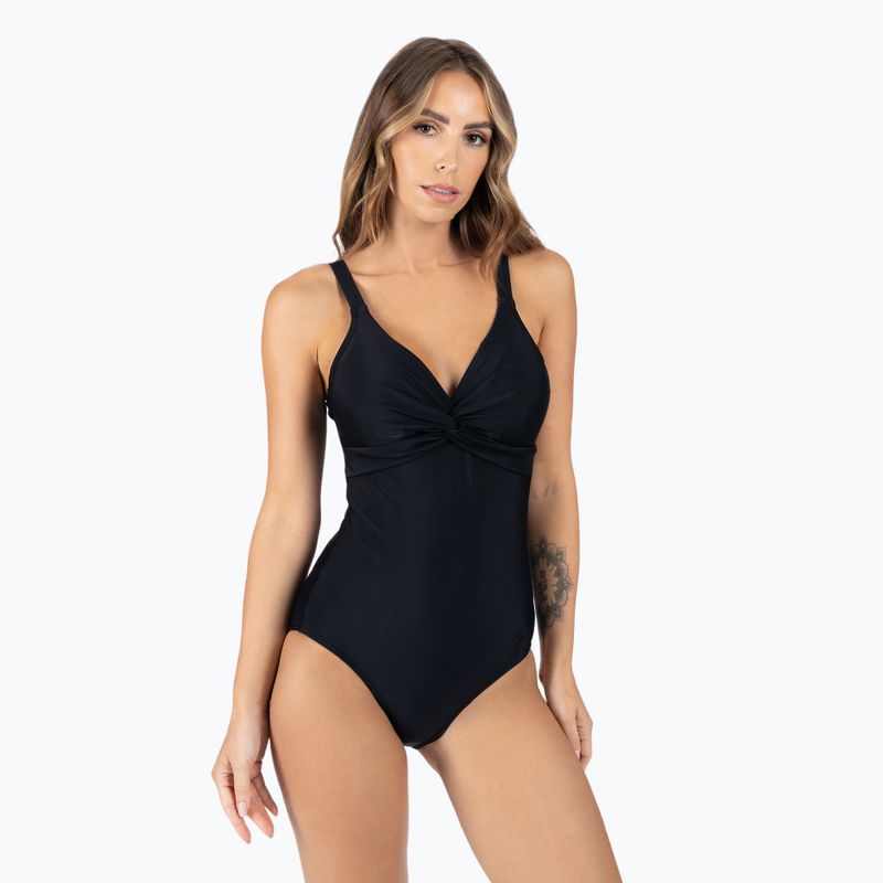 Costume intero Speedo Brigitte Shaping nero da donna 3
