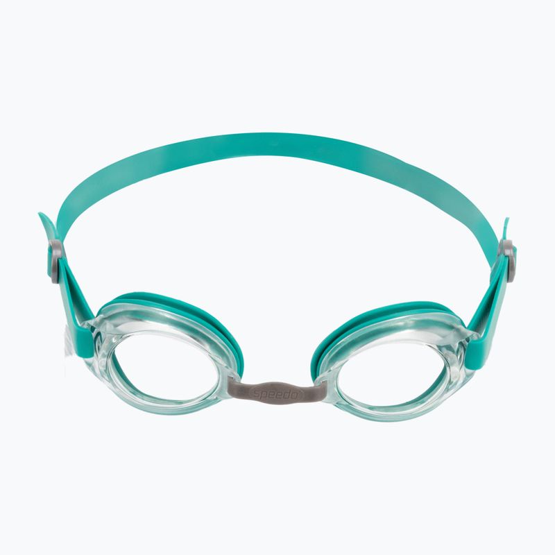 Occhialini da nuoto Speedo Jet V2 color giada/argento/chiaro 2
