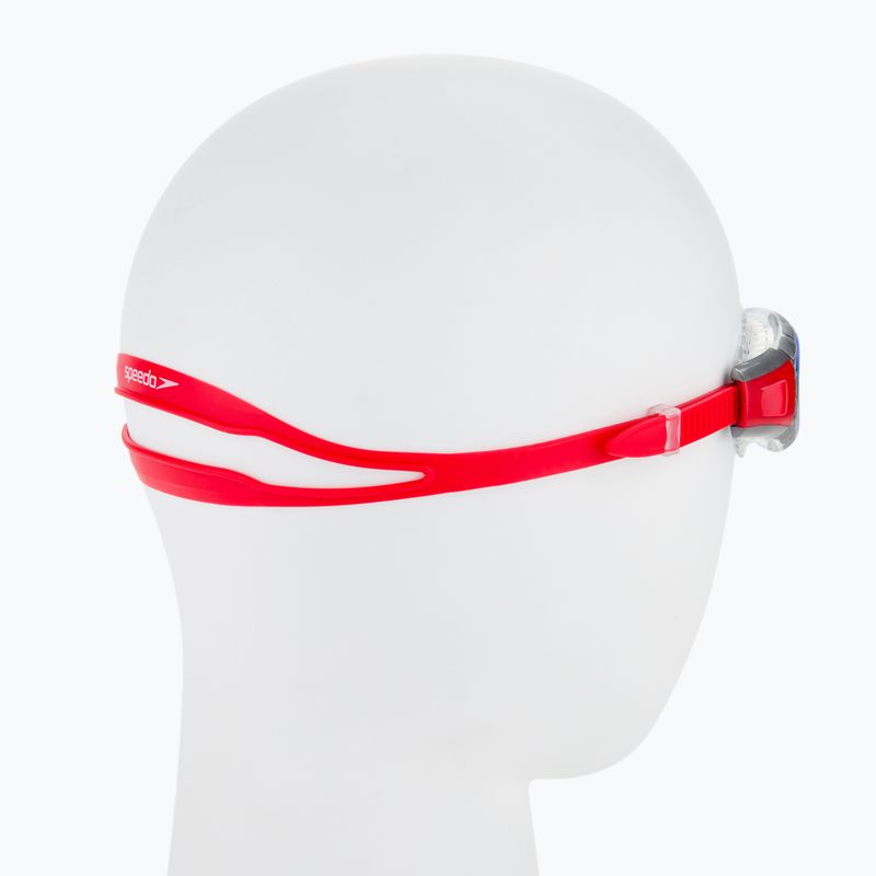 Occhiali da nuoto Speedo Futura Biofuse Flexiseal rosso lava/chiaro 3