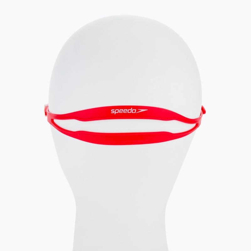 Occhiali da nuoto Speedo Futura Biofuse Flexiseal rosso lava/chiaro 4