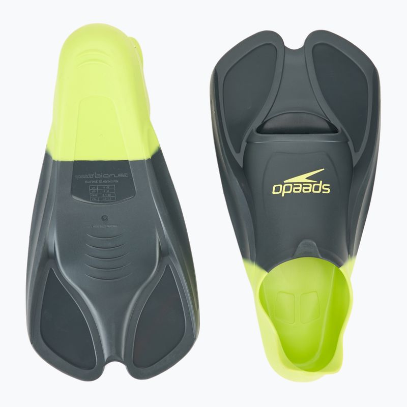Pinne da nuoto Speedo Biofuse Training oxid grey / lime punch 2