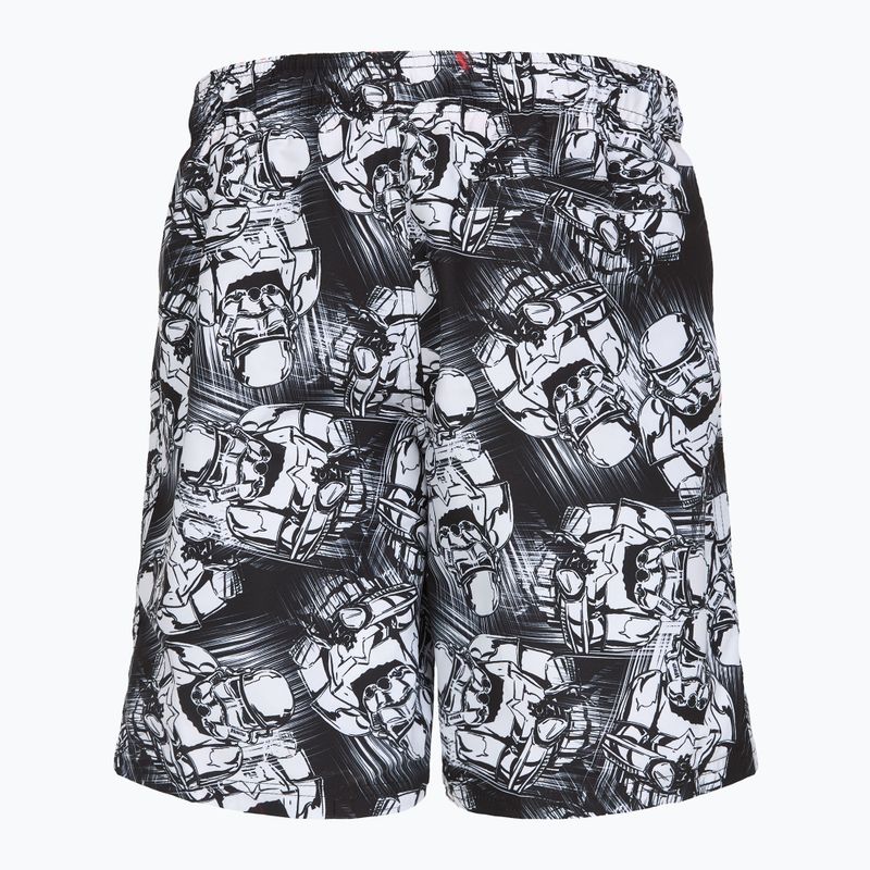 Speedo Print Leisure 17" pantaloncini da bagno bianchi/neri per bambini 2