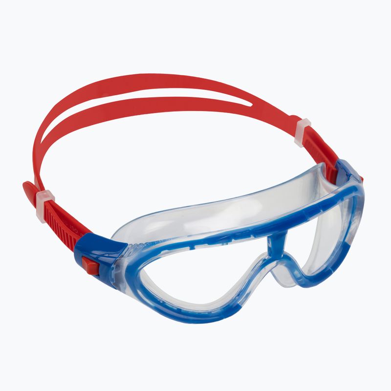 Maschera da bagno per bambini Speedo Biofuse Rift Junior rosso lava/blu bellissimo/chiaro