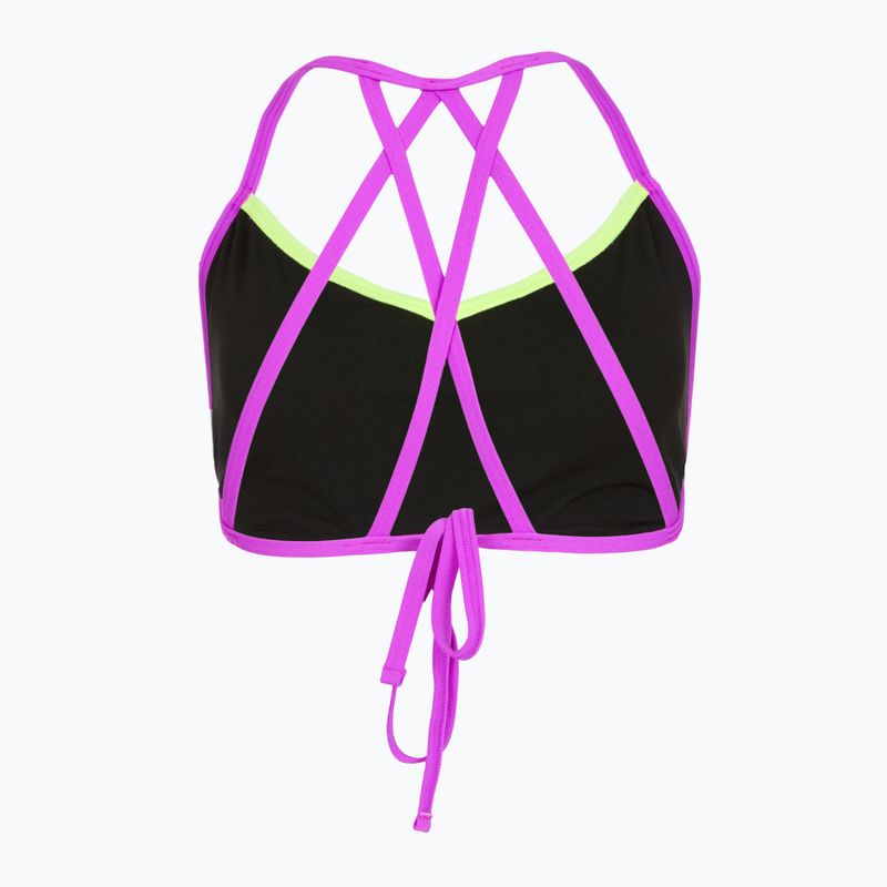 Speedo Neon Freestyler Top costume da bagno verde/rosa 2