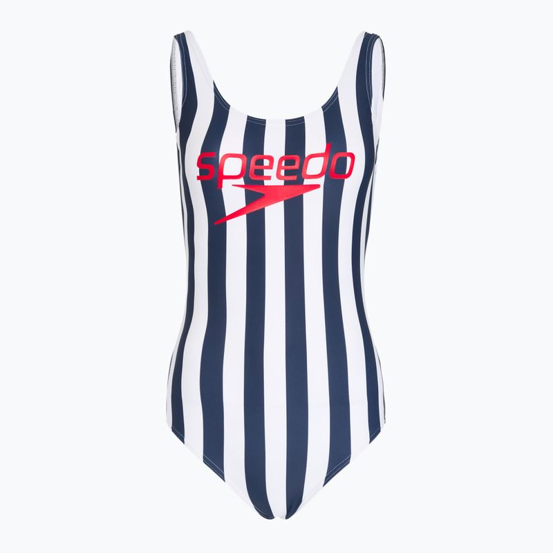 Costume intero Speedo Ice Cream U-Back donna blu/bianco