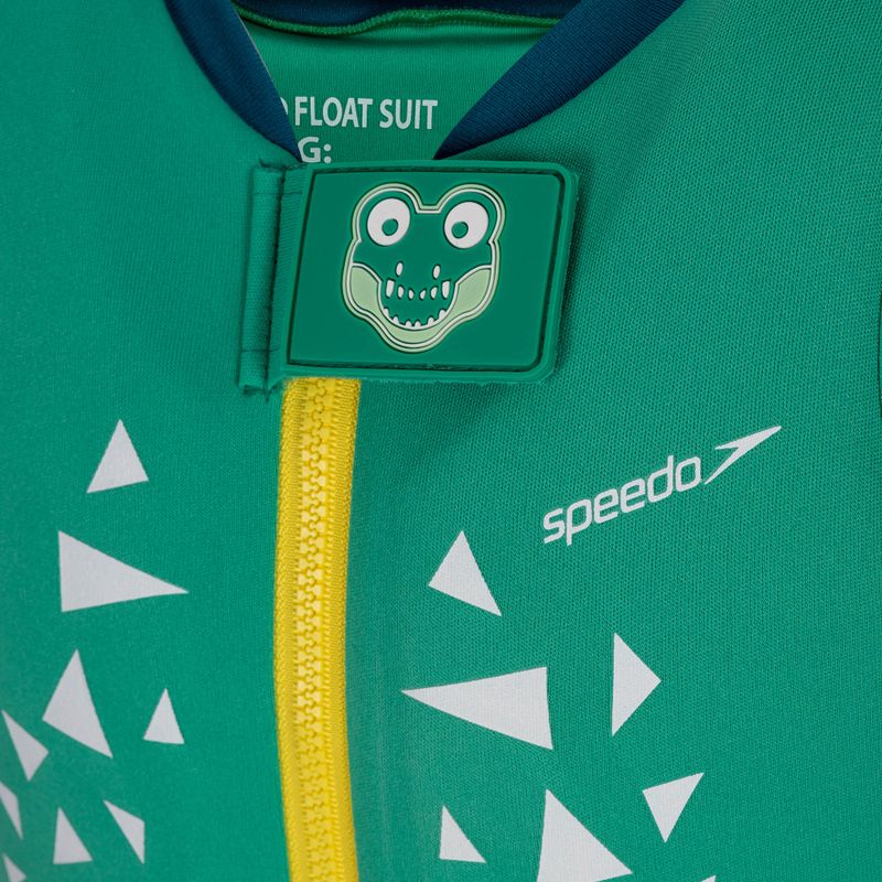 Costume da bagno per bambini Speedo Croc Printed Float verde/blu 3