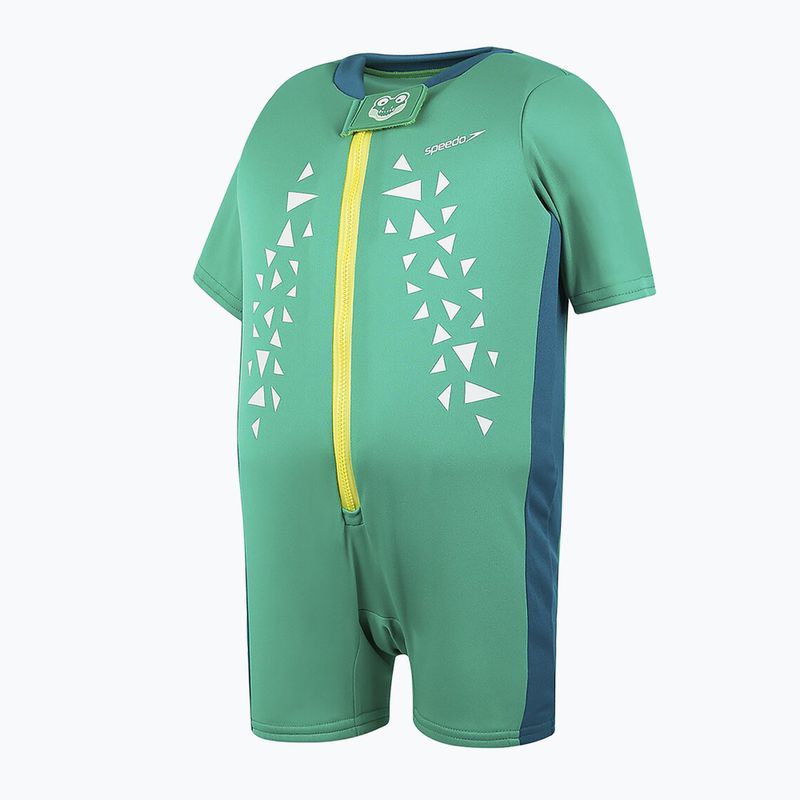 Costume da bagno per bambini Speedo Croc Printed Float verde/blu 5