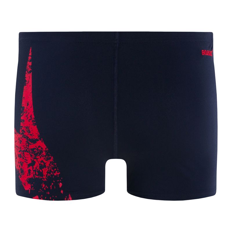 Pantaloncini da bagno Speedo Boomstar Placement da uomo, blu/rosso 2