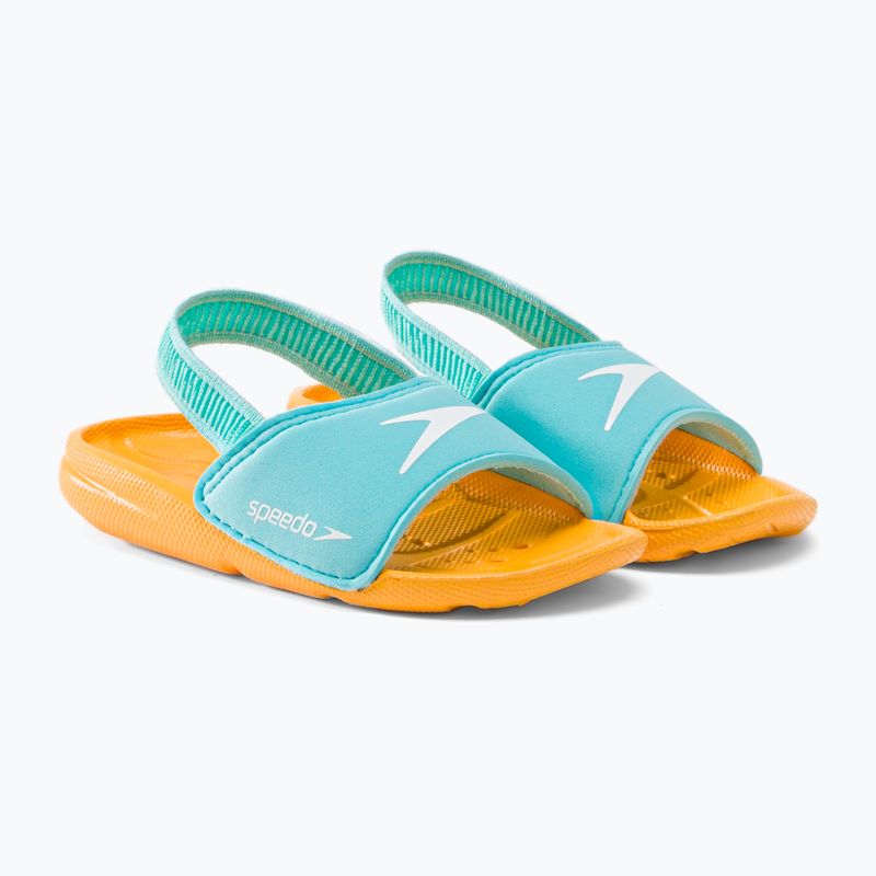 Speedo Atami Sea Squad infradito per bambini blu/arancio 5