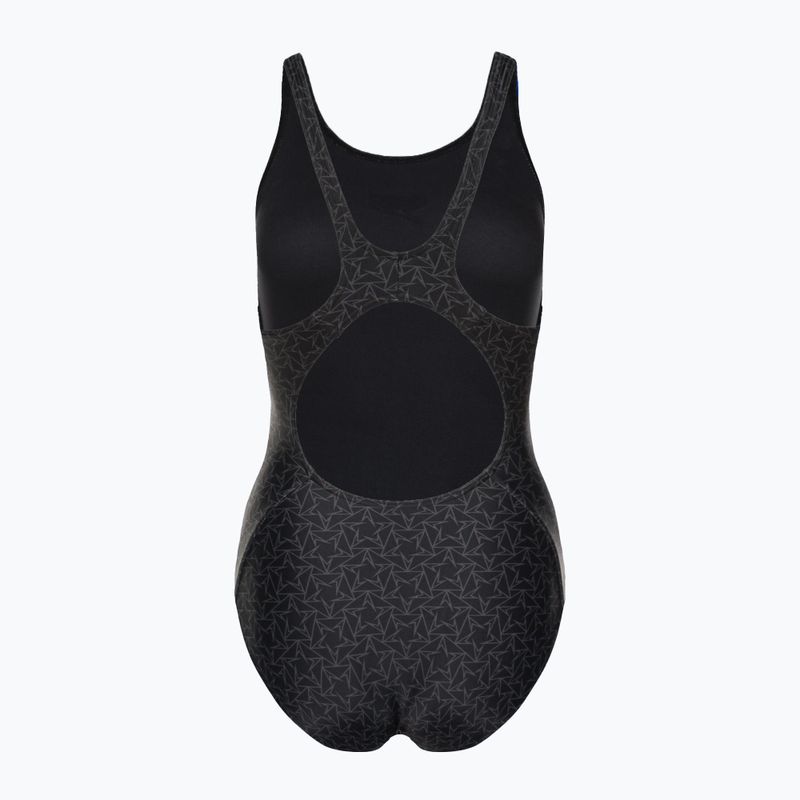 Speedo costume intero donna Boomstar Allover Muscleback nero/grigio 2