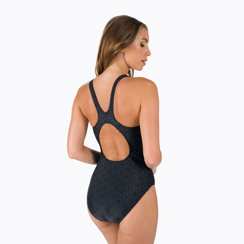 Speedo costume intero donna Boomstar Allover Muscleback nero/grigio 6