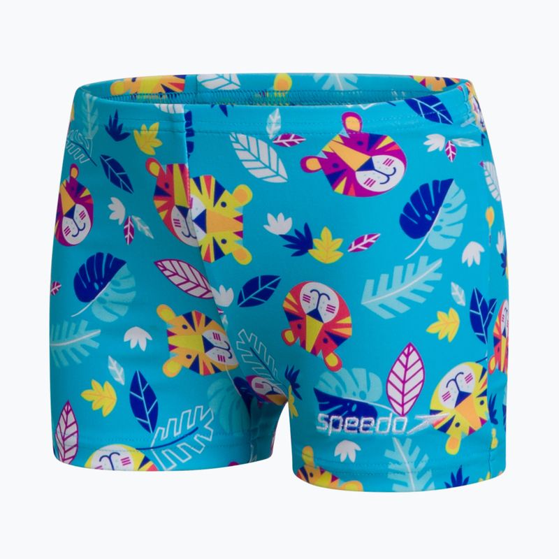 Speedo Digital Allover, costume da bagno per bambini blu/giallo 4