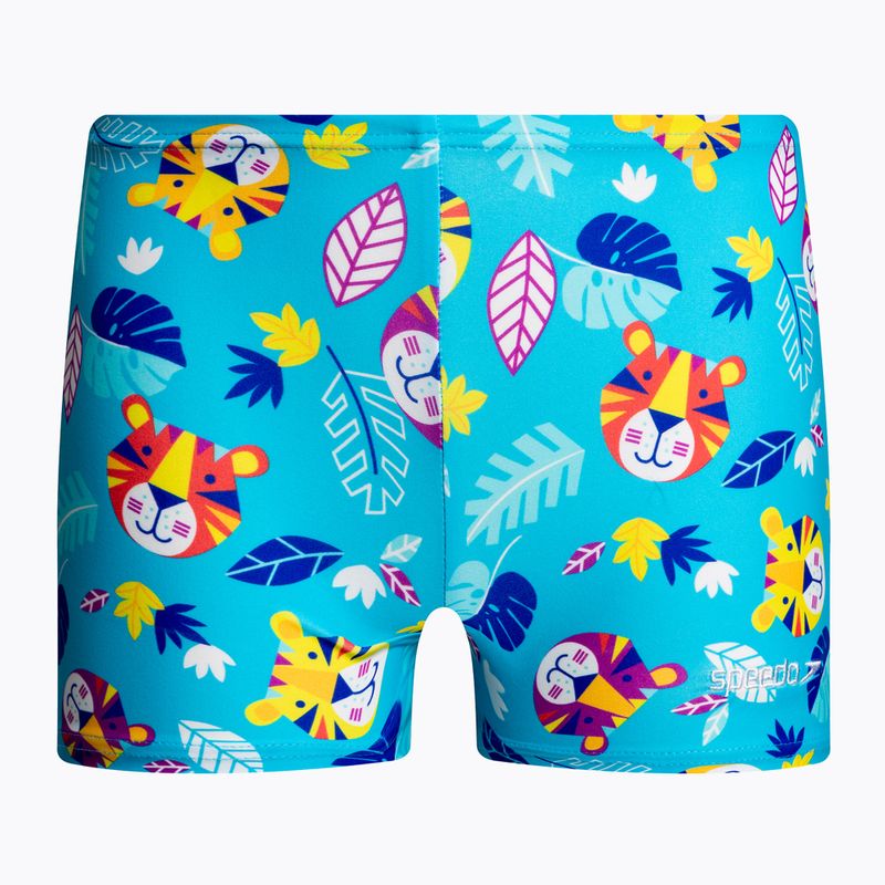 Speedo Digital Allover, costume da bagno per bambini blu/giallo