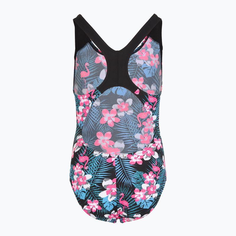Speedo Allover Splashback blu/rosa, costume intero per bambini 2