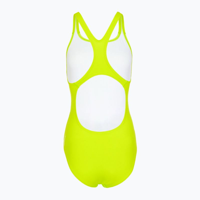 Costume intero Speedo Printed Medalist verde/bianco per donna 2