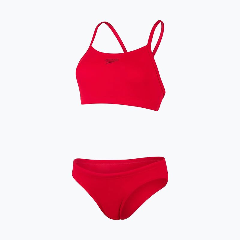 Speedo Essential Endurance+ 2pc rosso costume da bagno a due pezzi da donna 5