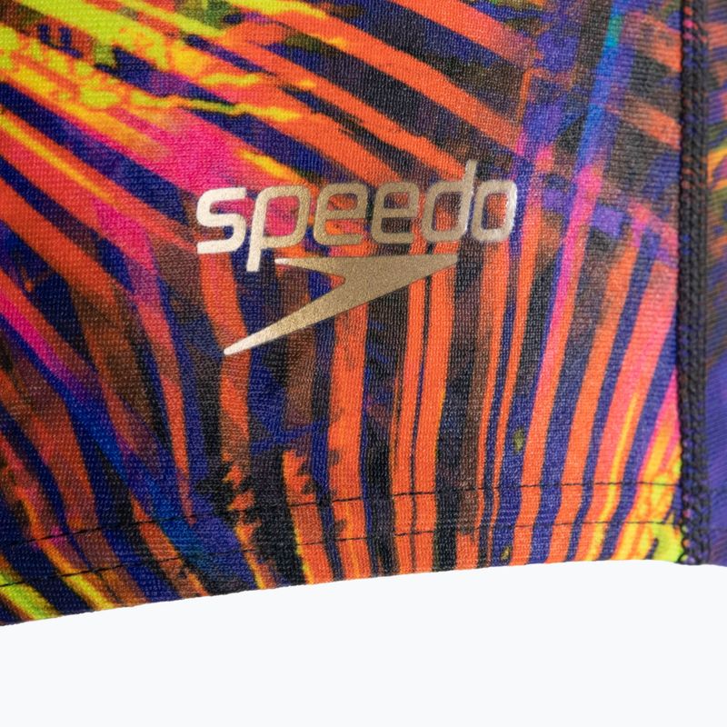 Slip da bagno Speedo Allover da uomo nero/giallo 3