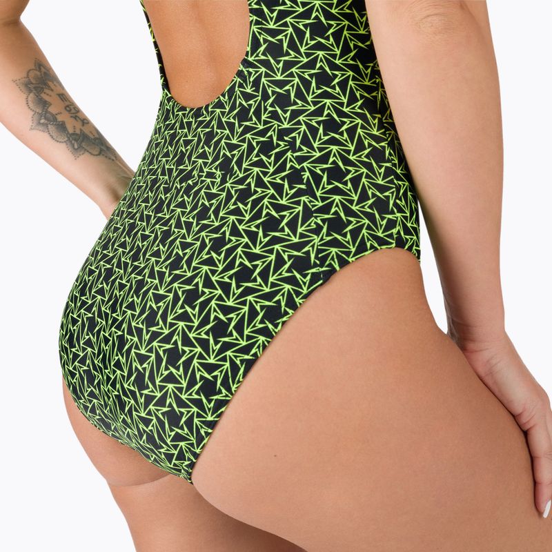 Speedo costume intero donna Boomstar Allover Muscleback nero/giallo 5
